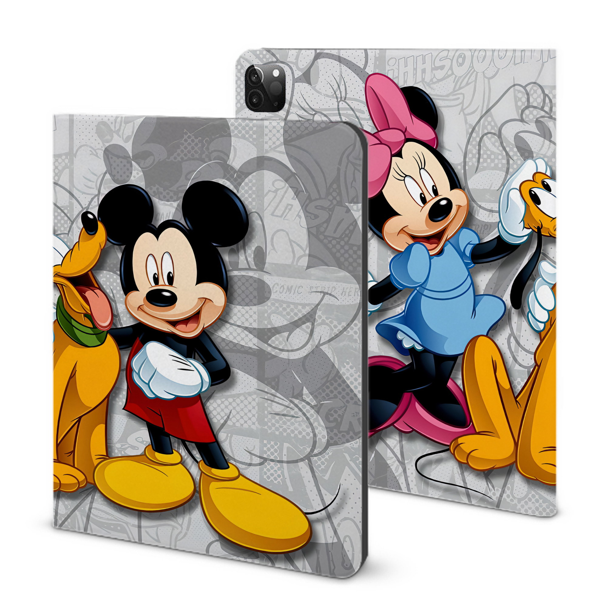（画像用） ミッキーマウス Mickey Mouse IPadケース ペンホルダー付き ブックスタイルデザイン